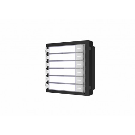 Modul de extensie videinterfon cu sase butoane de apelare Hikvision DS-KD-KK montaj aplicat sau ingropat (acesoriile de montaj n