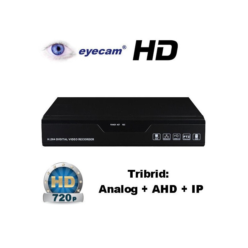 EyecamDVR AHD 4 canale 720P Eyecam EC-DVRAHD5001