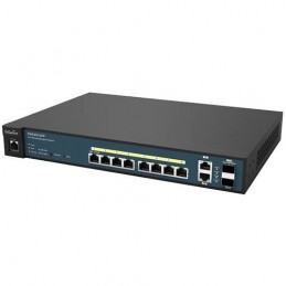 ENGENIUSWireless Management 50AP 8-port GbE PoE.at Switch 130W 2GbE 2SFP L2 13i (Network Switch, Power cord, 19" rack mount k...