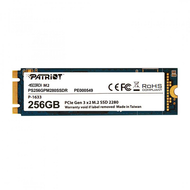 PATRIOTPT SSD 256GB SCORCH M.2 PS256GPM280SSD