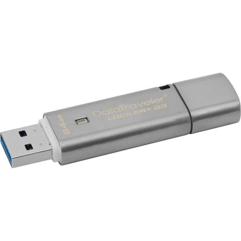 USB Memory Stick USB 64GB USB 3.0 DT LOCKERG3 DTLPG3/64GB KINGSTON