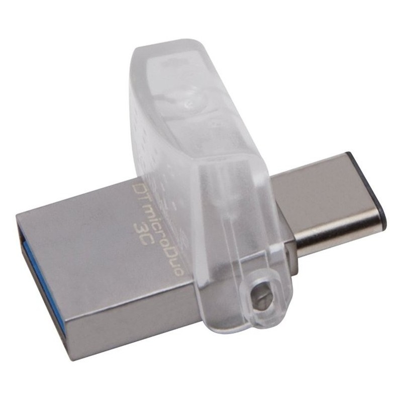 Kingston 128GB DT microDuo 3C, USB 3.0/3.1 + Type-C flash drive EAN: 740617262551