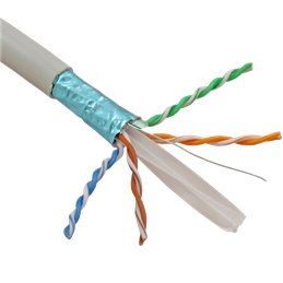Cablu FTP, cat 6E, CUPRU 100%, manta LSZH 305m  - ELAN ELN-FTP-6e-CU